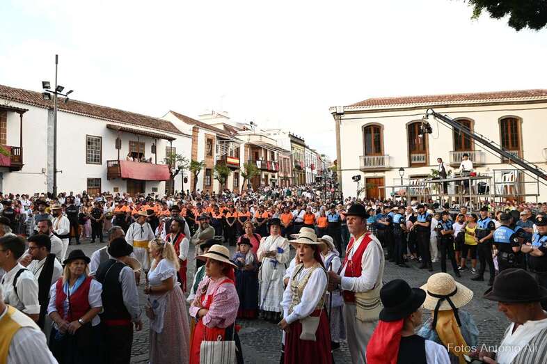 Momento de la romería de este miércoles en Teror/Antonio Alí.